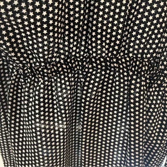 Robert Rodriguez Star Print Cold Shoulder Silk Dress, Small - Picture 9 of 15